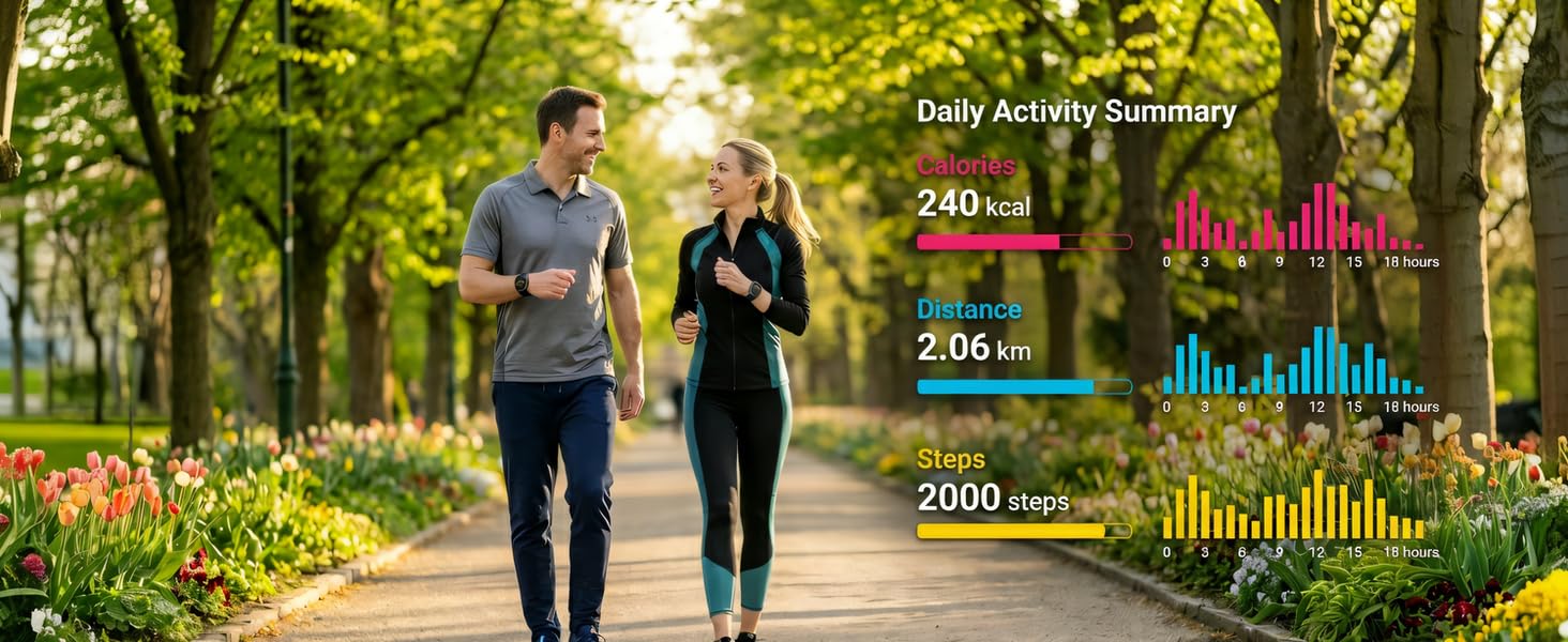 calorie and step counter watch