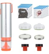 OTraki Vacuum Bag Sealer Handheld, Foodsaver Handheld Vacuum with 10 Food Saver Bags 10 Mason Jar...