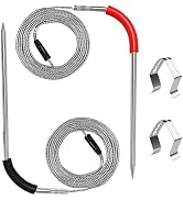 2-Pack iGrill Meat Probe Replacement for Weber Gas and SmokeFire Pellet Grills, 2.5mm Plug Temper...