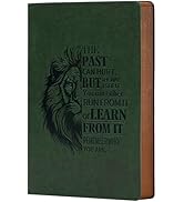 MINICAGIE Leather Journal for Men Soft Cover 256 Pages Lined Journals for Writing A5 Lion Journal...