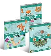 Adult Coloring Books Set of 3,Coloring Books for Adults to Relaxation and Relieve Anxiety,Mandala...