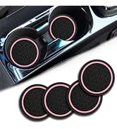 Car Cup Holder Coasters, Dustproof Automotive Interior Accessories Mat,2.75 Inch Non-Slip Insert ...