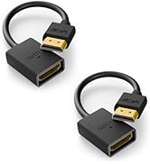 VCE 2-Pack HDMI Male to Female Swivel Adapter HDMI Extension Gold Plated Converter for Google Chr...