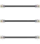 Ubramac 3Pack Phone Telephone Extension Cord 6 inch Cable Line with Standard RJ11 6P4C Plugs for ...
