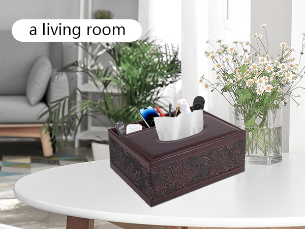 PU Leather Tissue Box Cover