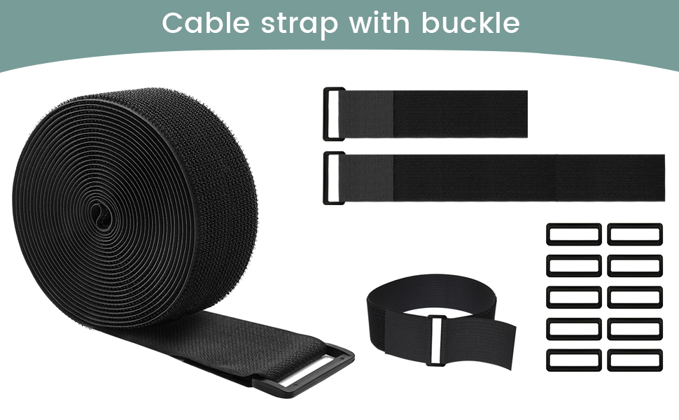 Cable strap with buckle