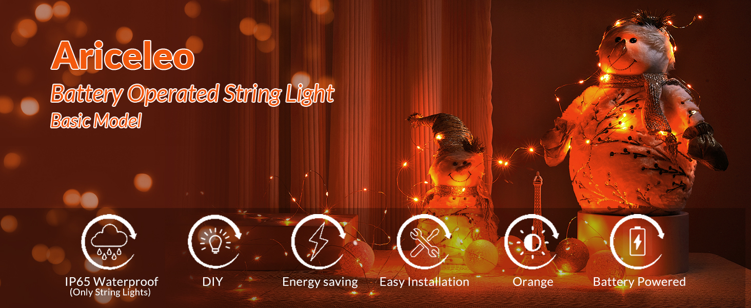 LED Fairy Lights Battery Operated String Lights Battery Powered Fairy Lights Copper Wire Fairy Light