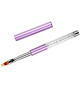 BQAN 1Pcs Nail Ombre Brush Nail Art Gradient Painting Brush With Rhinestone Handle For Nail Desig...