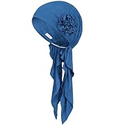 Alnorm Pretied Head Scarves for Women Featuring Long Tail Finish Made of Stretchy Viscose