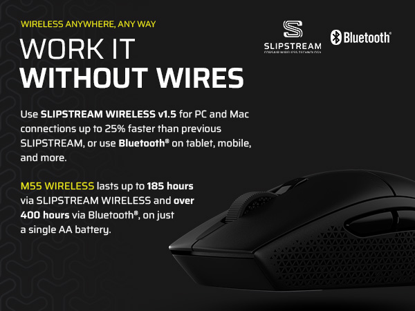 SLIPSTREAM WIRELESS; wireless mouse; bluetooth mouse; gaming mouse
