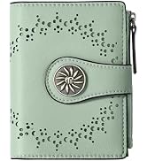 Tipmile Small Wallet for Women Bifold RFID Blocking Card Holder Leather Wallets with Zipper Coin ...