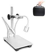 Aluminum Alloy Stand for USB/WiFi/LCD Digital Microscope Camera, Cainda Universal Metal Stand Hol...