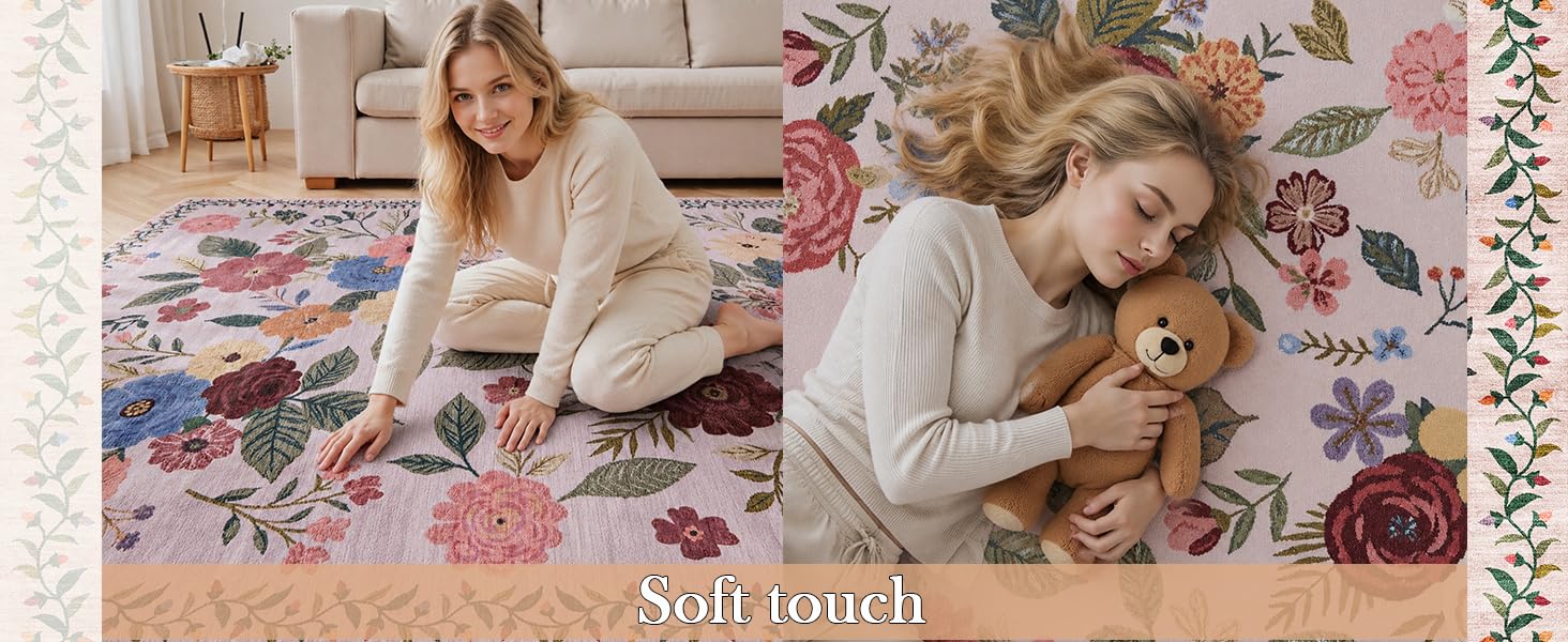 floral rug