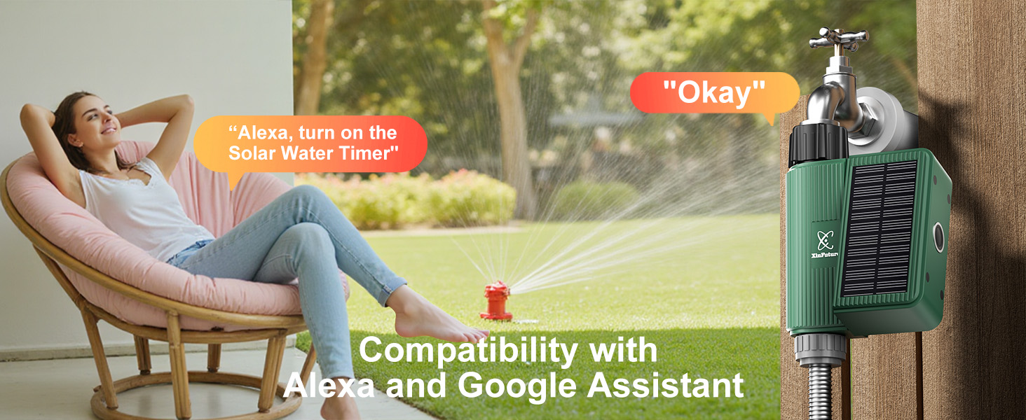 Smart WiFi Solar Sprinkler Timer 1 Outlet