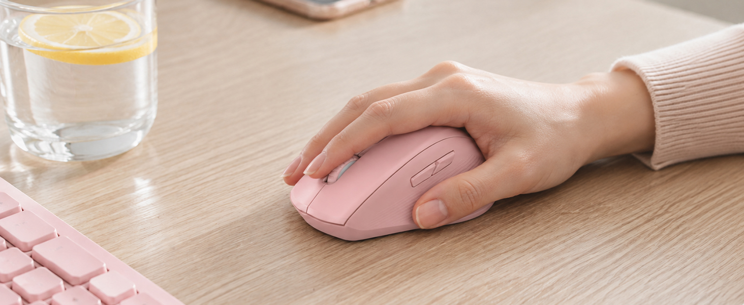 Wave Keys Ergonomic Wireless Keyboard and Mouse Combo