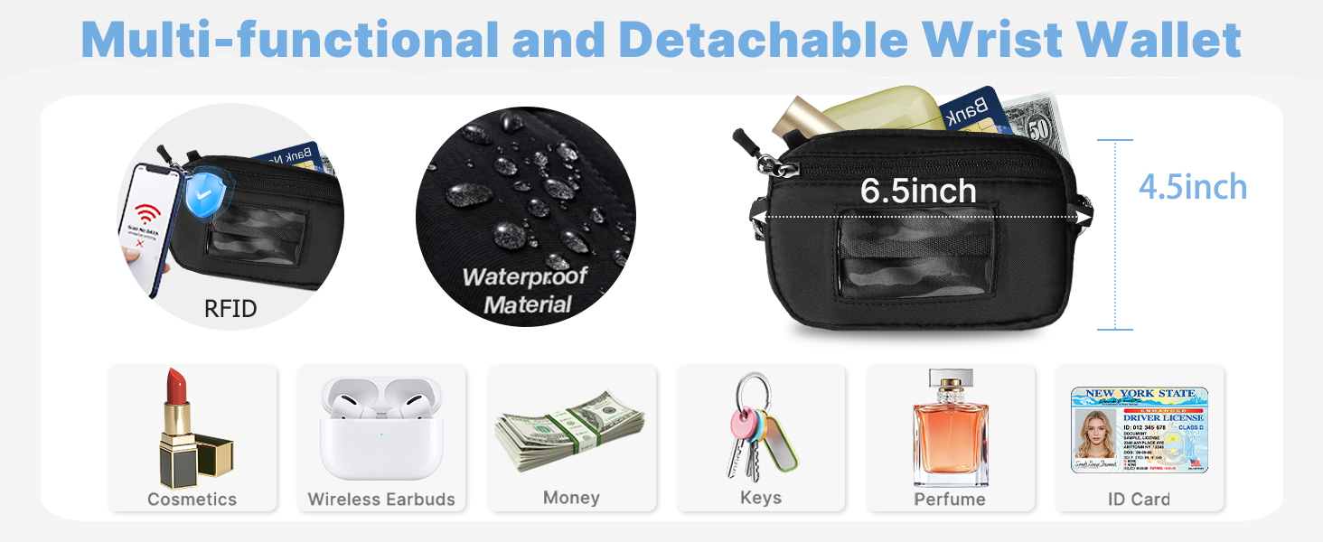 RFID Detachable Wrist Wallet