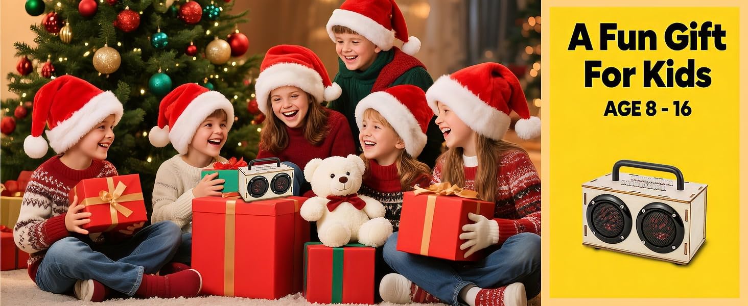 DIY Speaker Kits for 8 9 10 11 12 13 14 15 16 boys & girls birthday christmas