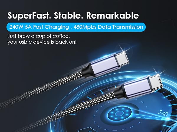 240W USB C Cable