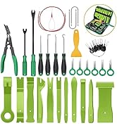 GOOACC 40Pcs Trim Removal Tool,Auto Terminal Removal Key Tool,Auto Clip Pliers Stereo Removal Too...