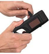 Swiss Safe Rechargeable Flashlight with Solar Power & Hand Crank: High Lumen LED's, Tactical Grip...