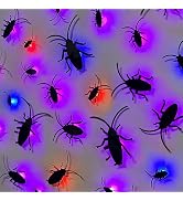 DR.DUDU 36 Pack Halloween Wall Decor Cockroach 3D Light Up Roach Window Stickers with LED Lights ...