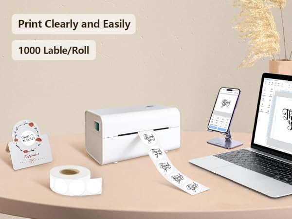 1 inch Round Thermal Labels