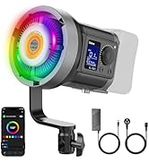 ULANZI RGB Video Light - 120W COB LED Video Light Photography Continuous Output Lighting with Ada...