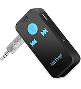 Bluetooth Receiver Wireless Car Audio Adapter, Hands-Free Audio Receiver & Mini 3.5mm Aux Audio A...