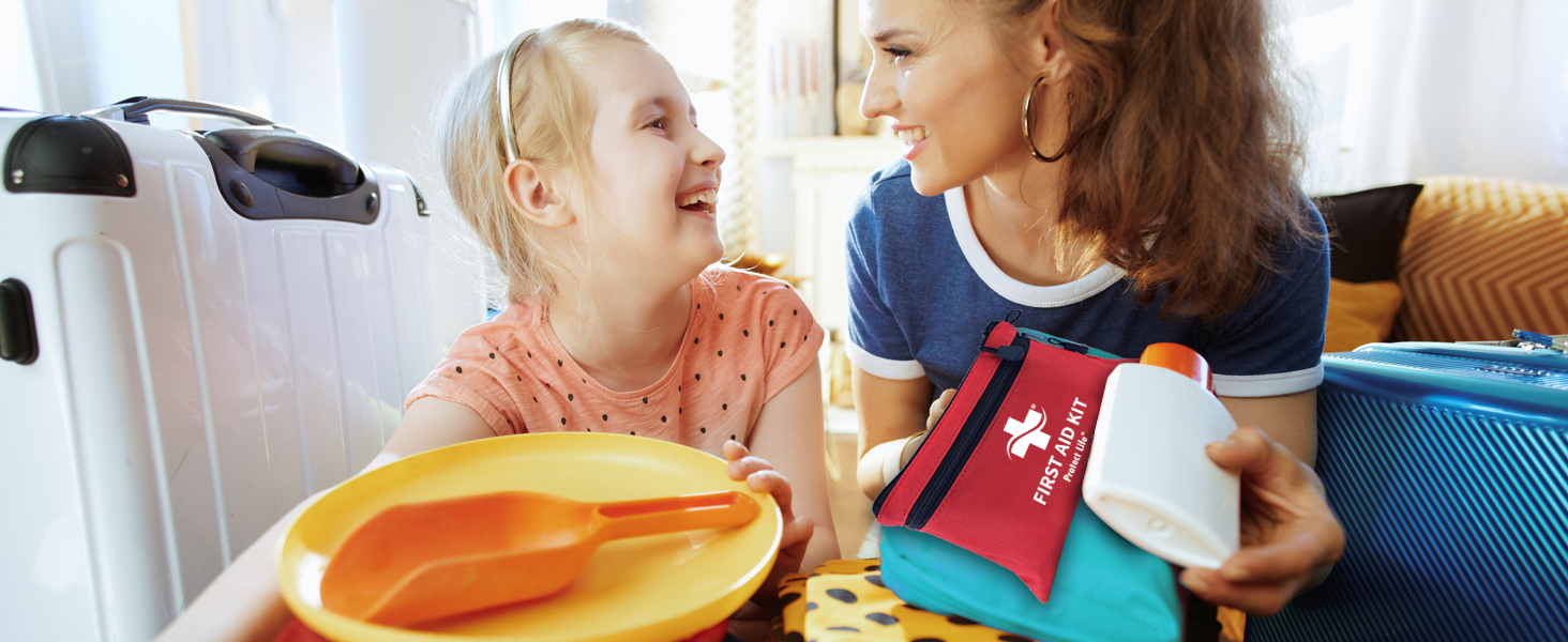 First Aid Kit - 100 Piece - Small First Aid Safety Kits for Camping