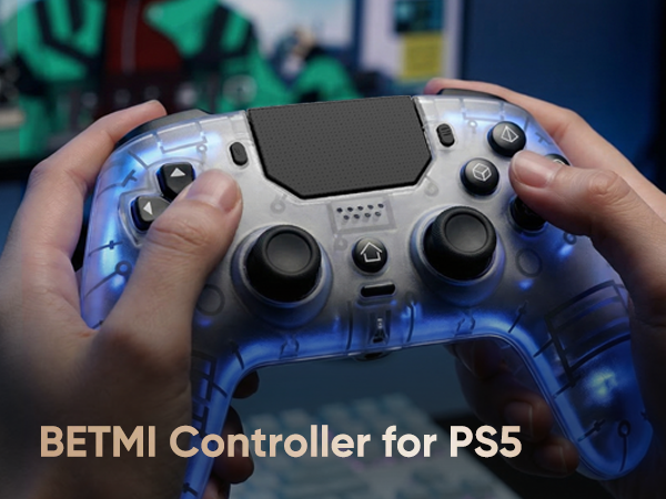RGB wireless controller for ps5