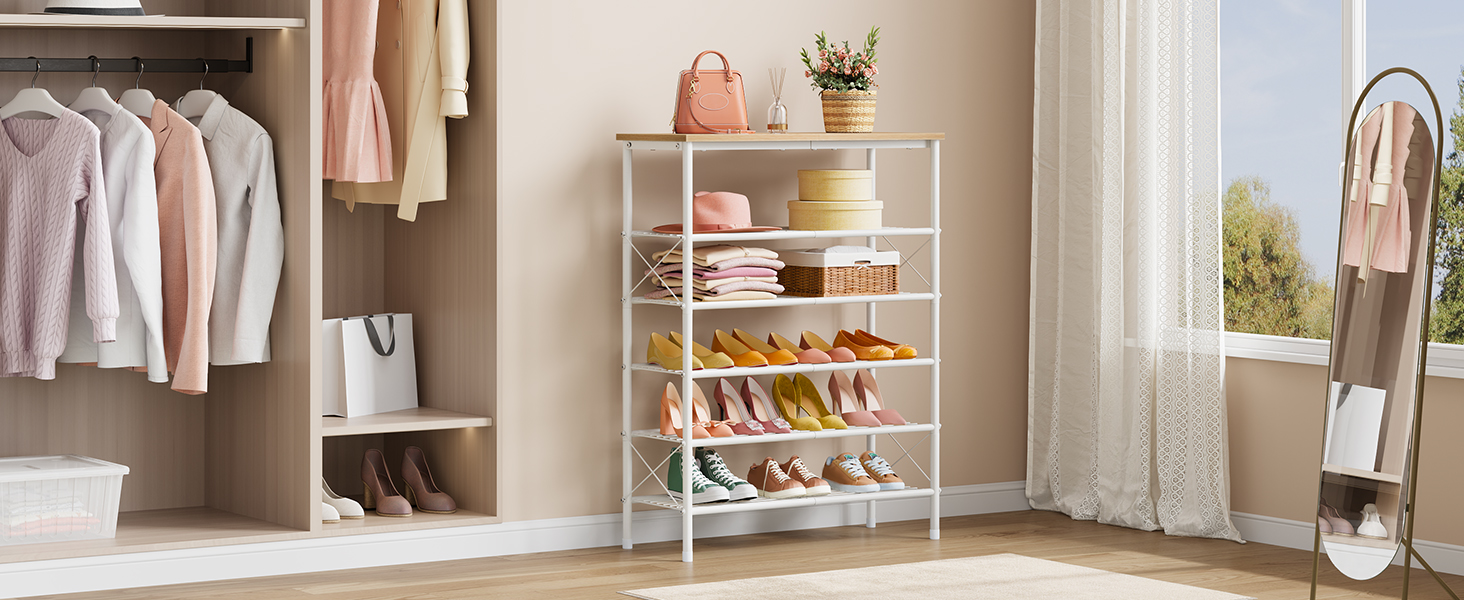 sufauy gold shoe rack