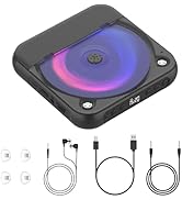 CD Player Portable,MONODEAL Rechargeable Portable CD Player HiFi Speakers for Home/Car,Bluetooth ...