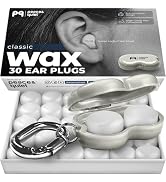 Peace&Quiet PQ Wax Ear Plugs for Sleeping - 30 Silicone Wax Earplugs for Sleeping and Swimming, G...