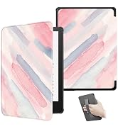 ZSLVPN for Kindle Paperwhite Case 2024 - Slim Solid PU Leather Kindle Cover with Hand Strap, Auto...