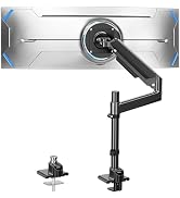 ErgoFocus Heavy Duty Single Monitor Mount for Max 49 inch, Hold 4.4 to 44 lbs Ultrawide Screens, ...