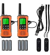 Retevis RT45P Waterproof 2 Way Radio, Long Range Walkie Talkie, IP67, 1000mAh, NOAA Weather Alert...