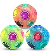 Vdealen Magic Rainbow Puzzle Ball, Fidget Ball Puzzle Brain Teaser Fidget Toy- Birthday Party Eas...