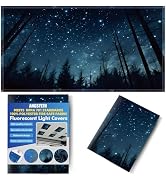 ANGSYLTH Fluorescent Light Covers - Classroom Covers for Ceiling Lights, 1 PCS 4 x 2 Feet Magneti...