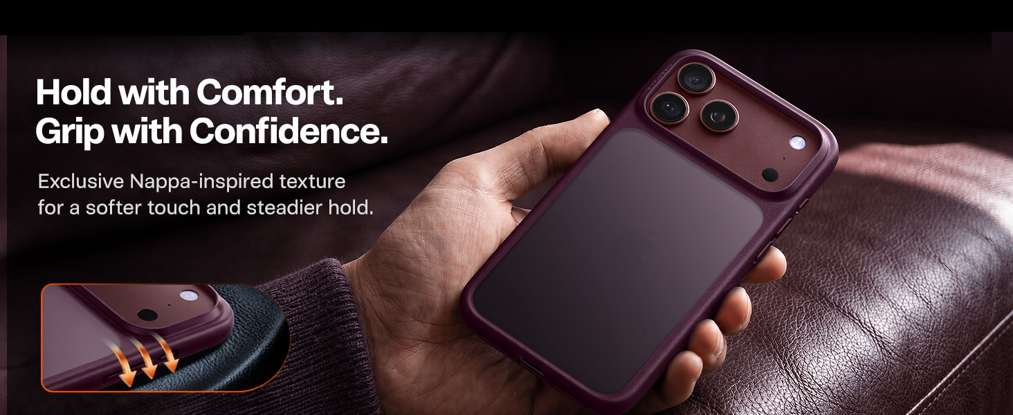 TORRAS for iPhone 18 Pro Case Burgundy Purple, Guardian Champion Series
