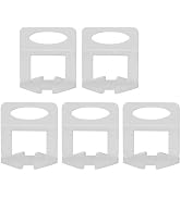 Oumefar Tile Leveling System, 100Pcs 0.5mm Tile Leveler Spacers Clips, Tile Leveler Base Clips fo...