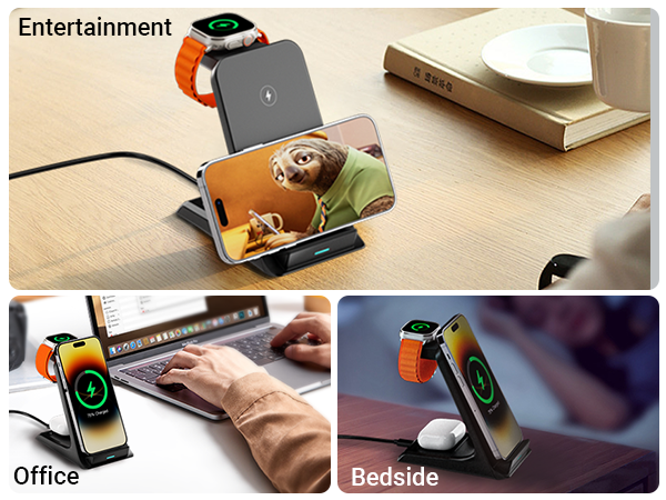 nightstand charging station bedside