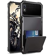ELOVEN Case for iPhone XR Case Wallet with Card Holder Card Slot Hidden Credit Card ID Cover Shoc...