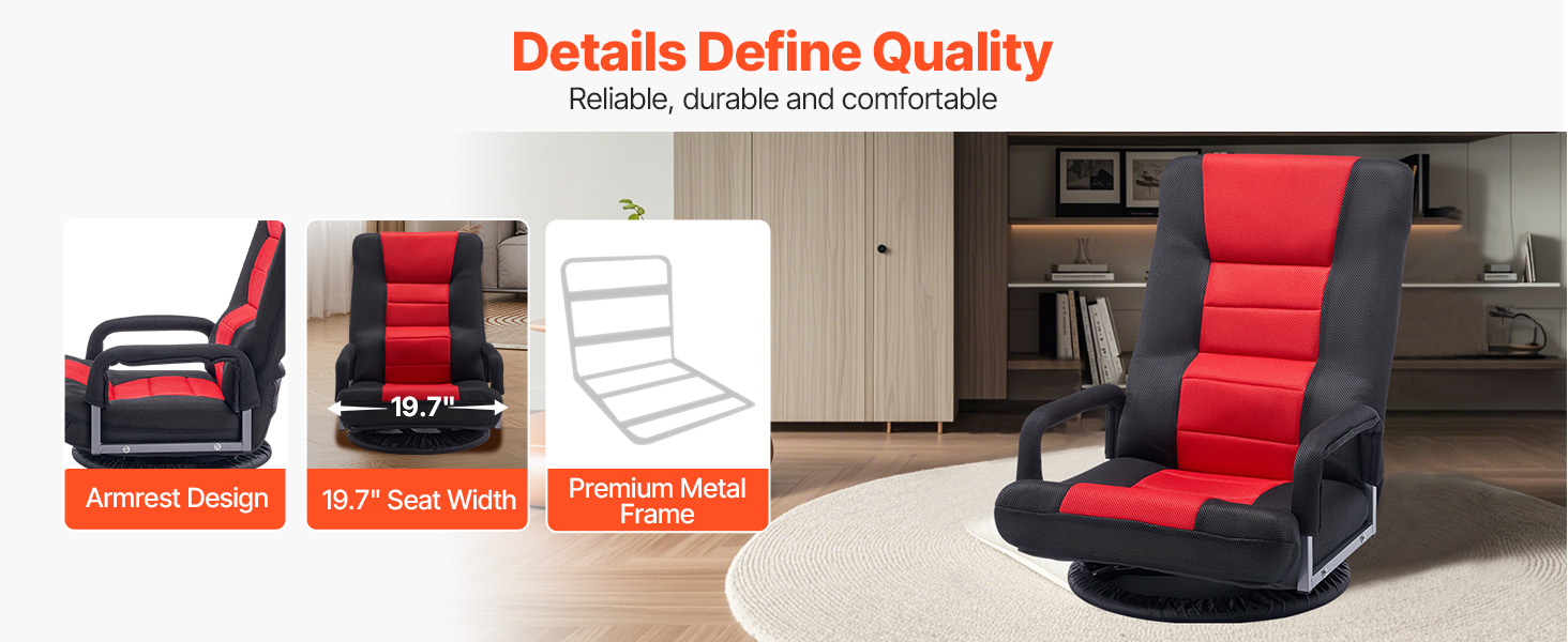 foldable floor chair