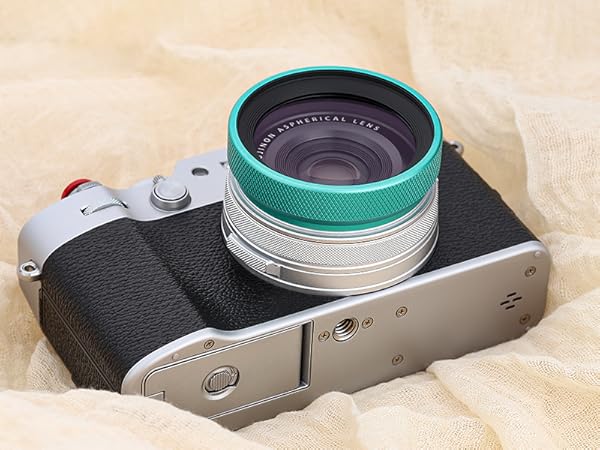 Haoge Metal Lens Hood MC UV Protection Multicoated Ultraviolet Lens Filter Fujifilm X100VI X100V