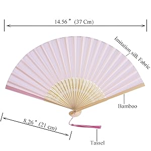 silk hand fan bamboo fan