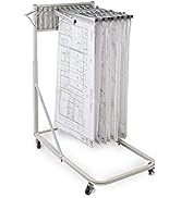 Adir Mobile Blueprint Holder - Vertical Architectural Plan Storage & Poster Display Rack, Hanging...