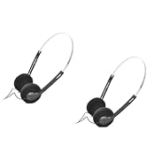 2Pcs Retro Over-Ear Headphone,Vintage Feelings Underwire Headphones,Retro Lightweight Earphones,H...