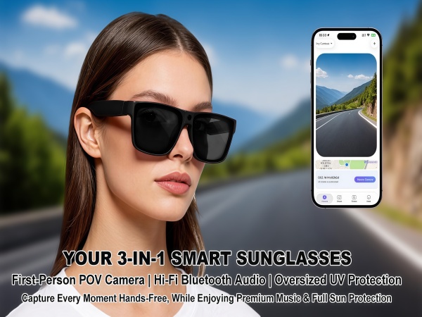 First-Person POV Camera| Hi-Fi Bluetooth Audio