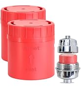 Tylola 2-PACK Long-Lasting Universal Shower Filter Replacement Cartridge–Fit Well-Known Shower Fi...