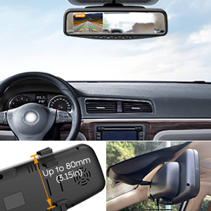Mirror backup camera